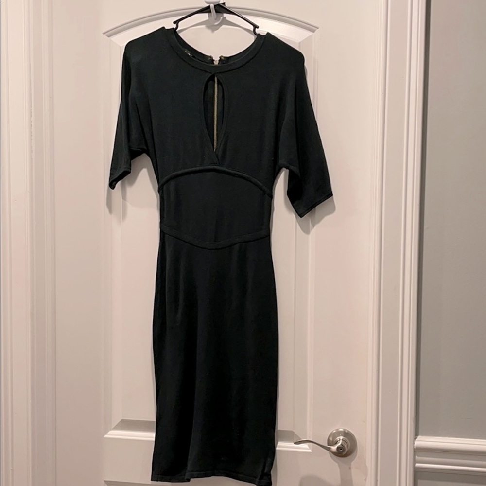 🚨SOLD🚨Green Sweaterknit midi Dress Sz xs